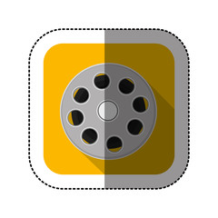 symbol short film icon image, vector illustration design