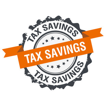 Tax Savings stamp seal logo