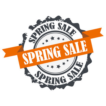 Spring sale stamp sign seal logo