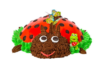 Cake in the form of a Ladybug