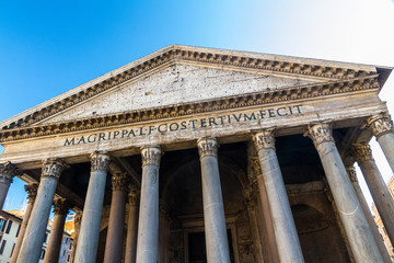Front of the Roman Pantheon