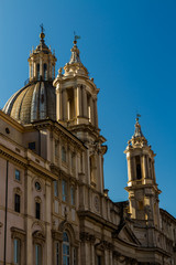 Fototapeta na wymiar Sant Agnese in Agone in the Piazza Navona