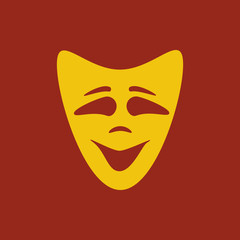 Happy mask illustration