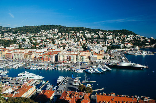 Nice Harbour in the Côte d'azur, France