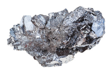 specimen of hematite (iron ore) stone isolated - obrazy, fototapety, plakaty