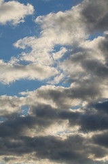 Fototapeta premium Grey Clouds on the Sky