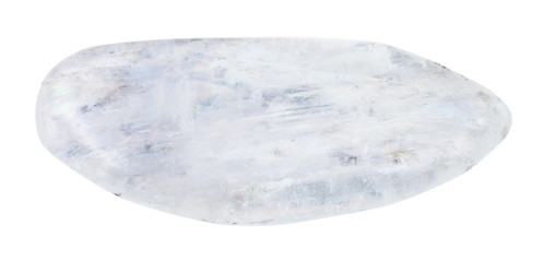 polished Natrolite stone isolated