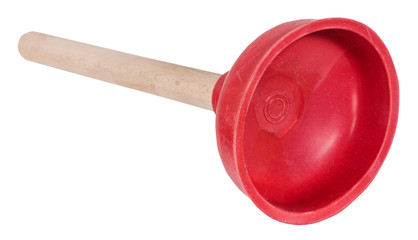 bottom view of common household plumbing plunger