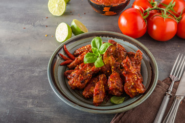 Chicken wings hot sauce