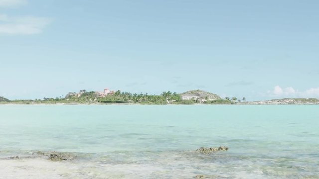 The blue waters of Turcs and Caicos Islands