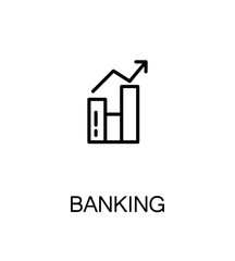 Banking flat icon.