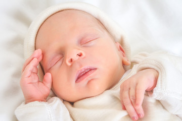 newborn baby portrait