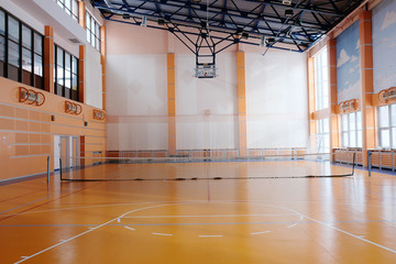 Interior of a tennis hall