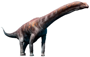 Argentinosaurus from the Cretaceous era 3D illustration © warpaintcobra
