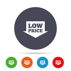 Low price sign icon. Special offer symbol.