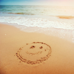Smiley in the sand