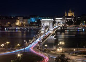 Fototapeta na wymiar Chain Bridge in Budapest