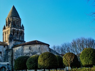 Medieval Garden behind the Abbaye Aux Dames Church