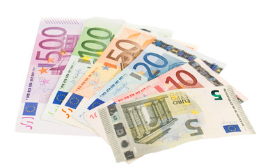 Euro banknotes
