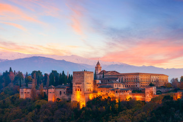 Fototapeta na wymiar Alhambra palace, Granada, Spain