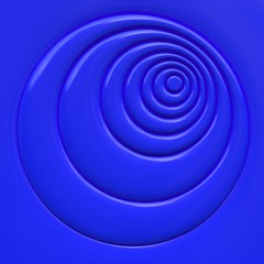 Abstract wall panelll volume circle 3d illustration