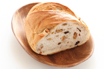 dried fruit and walnut bread
