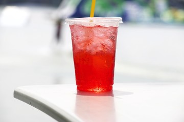 Red italian soda