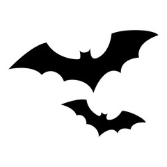 monochrome background halloween with bat vector illustration