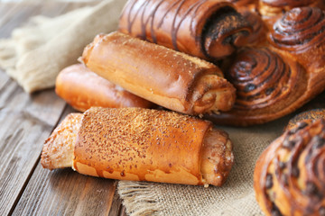Fresh bakery products, closeup