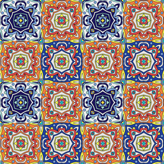 Portuguese azulejo tiles. Blue and white gorgeous seamless patterns. For scrapbooking, wallpaper, cases for smartphones, web background, print, surface texture, pillows, towels, linens bags T-shirts