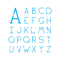 Thin vector font