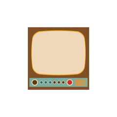 Vintage tv device icon vector illustration graphic design