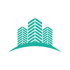 Fototapeta premium city buildings symbol icon vector illustration graphic design