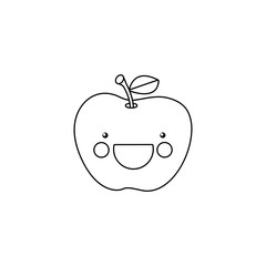 Line drawing fruit