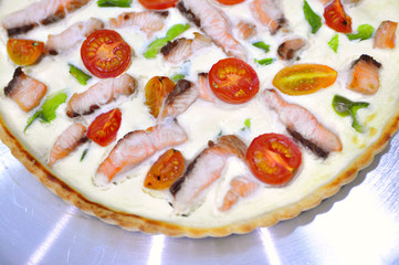 Pizza quiche variation