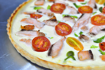 Fish tomato pie