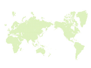 世界地図　点描　日本地図　グローバル