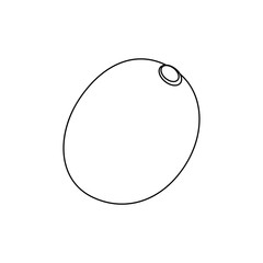 Line drawing fruit