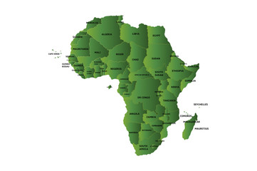 green map of africa