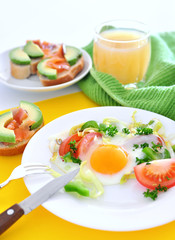 Breakfast eggs