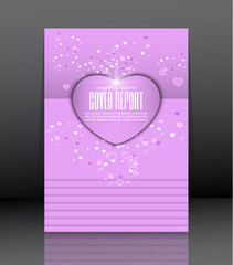 Fototapeta premium Template design for cover. Banner in A4 size. Abstract background. Vector, illustration.