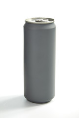 Grey aluminum can
