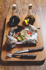 fillet of chicken grilled with vegetables by Tuscan