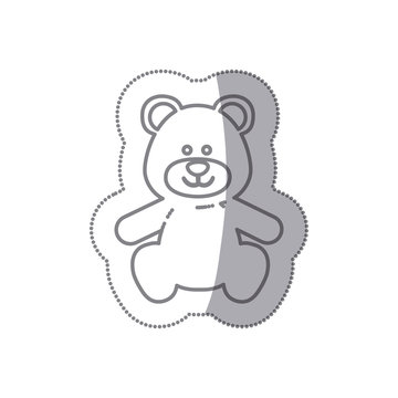 teddy bear baby icon image design, vector illustration