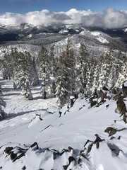 view on sierra nevada mountains