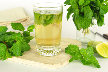 mint leaf, aromatic herbs, used as ingredients to make ice cream and herbal teas