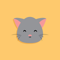 Cat cartoon face