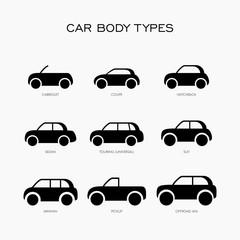 Car body type vector illustration icon