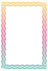 Gradient color abstract  frame. Raster clip art.