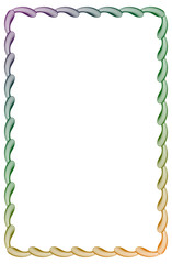 Obraz premium Gradient color abstract frame. Raster clip art.